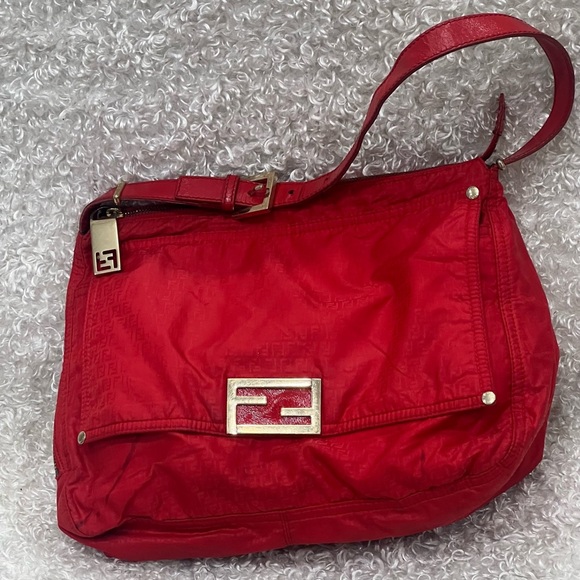 Fendi Nylon Zucchino Mama Baguette - Picture 2 of 16